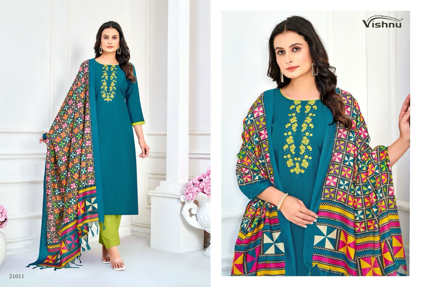 Evanka Vol 12 By Vishnu Roman Silk Designer Dress Material Online Wholesale